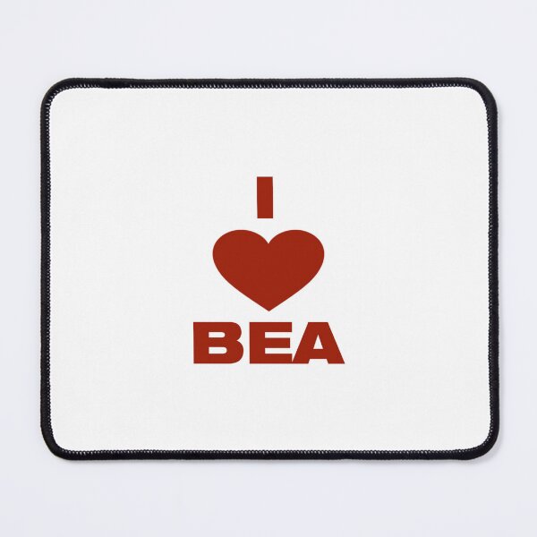 Item preview, I Heart Bea Red Maroon Beabadoobee Typography designed and sold by aestheticqueen.