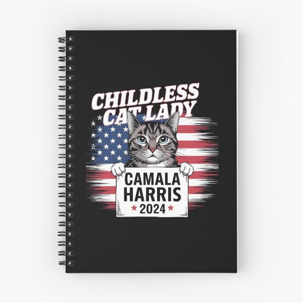 Item preview, Childless Cat Lady - Kamala Harris 2024 designed and sold by TahfahTk.