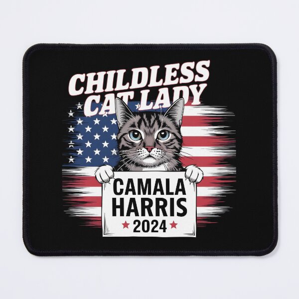 Item preview, Childless Cat Lady - Kamala Harris 2024 designed and sold by TahfahTk.