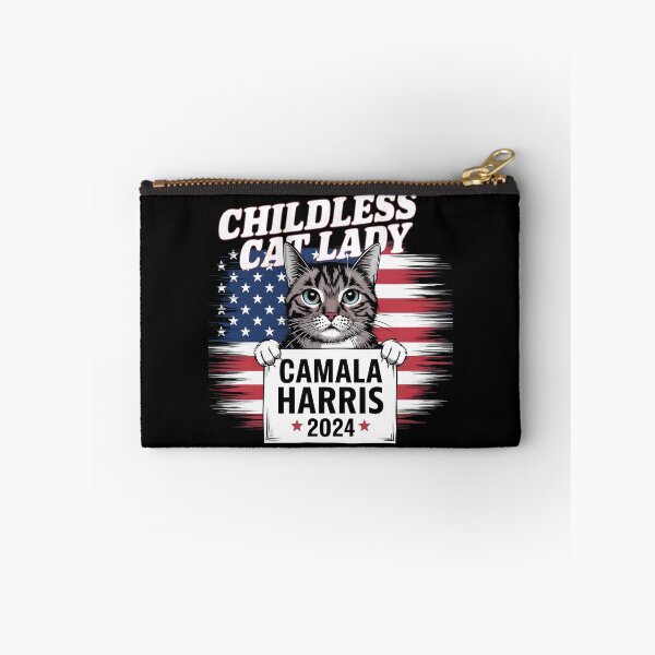 Item preview, Childless Cat Lady - Kamala Harris 2024 designed and sold by TahfahTk.