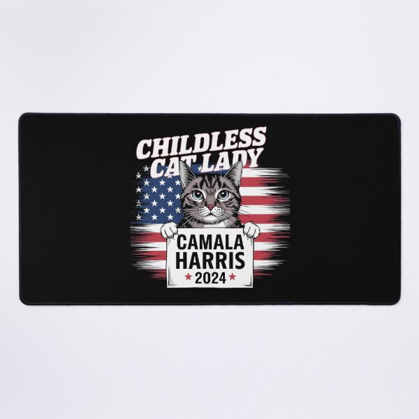 Item preview, Childless Cat Lady - Kamala Harris 2024 designed and sold by TahfahTk.