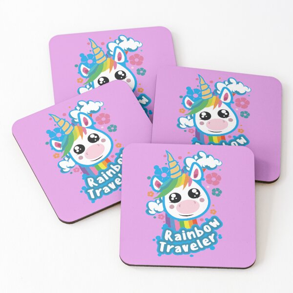 Item preview, Rainbow Traveler Cute Fantasy Unicorn designed and sold by Plant On Demand.