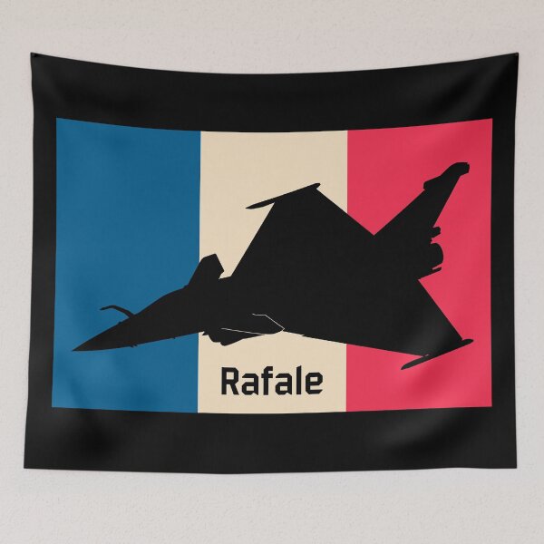 Item preview, Rafale French Jet Plane Silhouette Vintage Flag designed and sold by MilitaryMart.