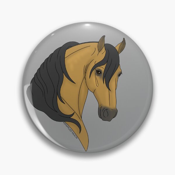 Item preview, Smiling Buckskin Cartoon Horse designed and sold by DappledMoon.