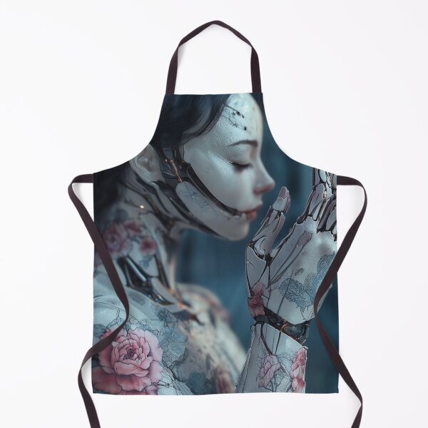 Item preview, Metallic Muse: il fascino di un cyborg in un futuro distopico designed and sold by daila70.