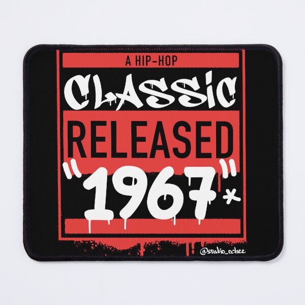 Item preview, Black 1967 Hip Hop born year artwork for all old school Hip Hop lovers. designed and sold by studioochee03.