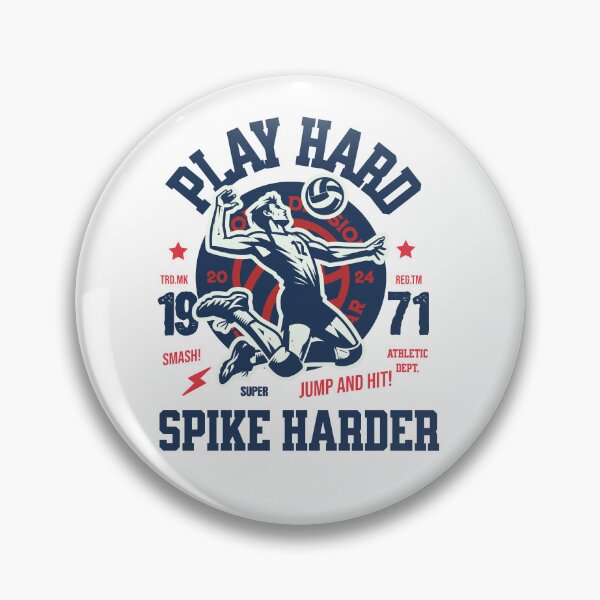 Item preview, Play Hard Spike Harder Spikeball Roundnet game for backyard beach park indoor spike ball Funny Vintage designed and sold by HosvPrint .s.