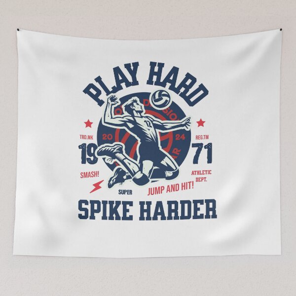 Item preview, Play Hard Spike Harder Spikeball Roundnet game for backyard beach park indoor spike ball Funny Vintage designed and sold by HosvPrint .s.
