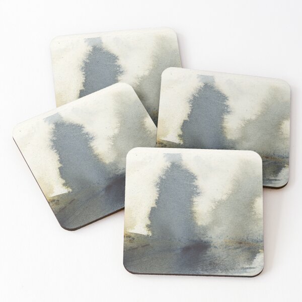 Item preview, "Moonlit Trees" Abstract Watercolour Landscape designed and sold by Iryna Nimmo Art.