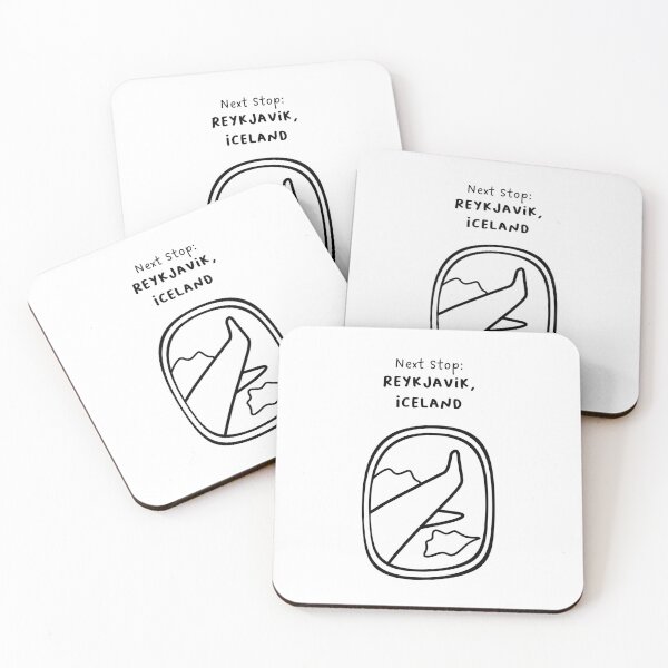 Item preview, Reykjavik, Iceland | Illustration of an Airplane Window View | Handwritten-style Font designed and sold by RM-Journey.