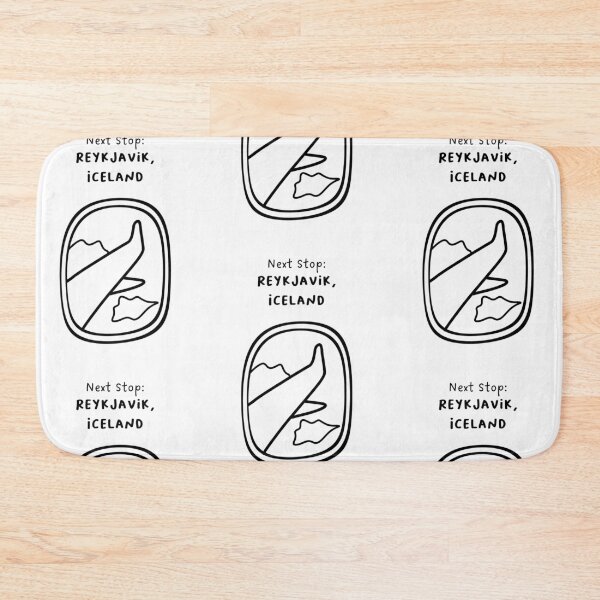 Item preview, Reykjavik, Iceland | Illustration of an Airplane Window View | Handwritten-style Font designed and sold by RM-Journey.