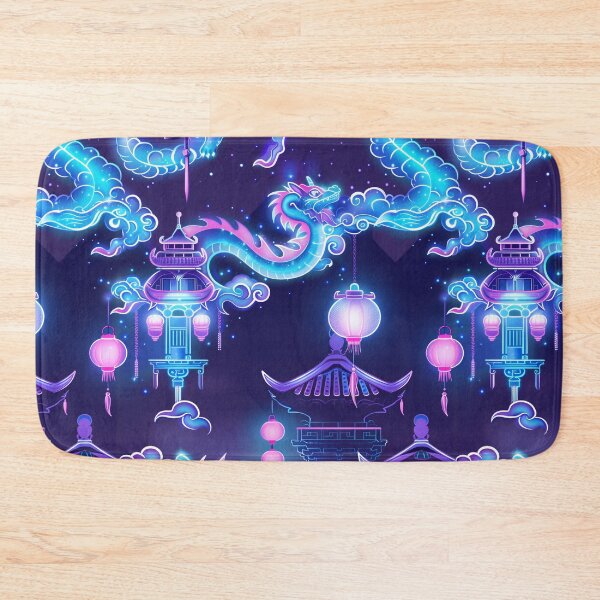 Item preview, Neon Dragons: Mystical Nightscape designed and sold by Skolyak.
