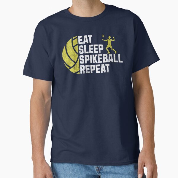 Eat Sleep Spikeball Repeat Roundnet game for backyard beach park indoor spike ball Funny Vintage Classic T-Shirt