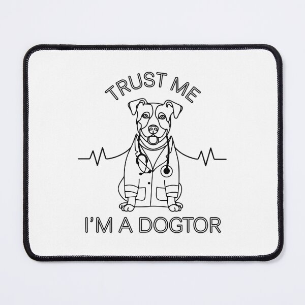 Item preview, Trust Me, I'm a Dogtor - Minimalistic Line Drawing designed and sold by EclipseArtworks.