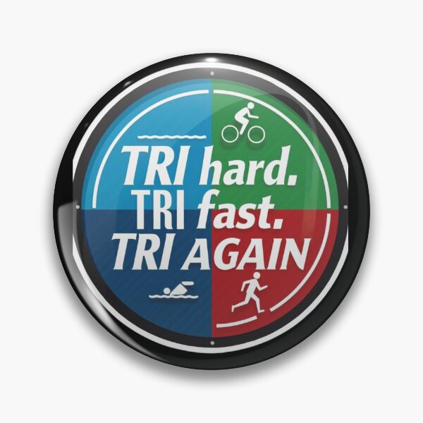 Artikelvorschau, TRI hart, TRI schnell, TRI nochmal - motivierendes Triathlon-Design entworfen und verkauft von Triathlongram.