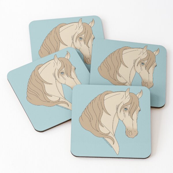 Item preview, Smiling Perlino Cartoon Horse designed and sold by DappledMoon.