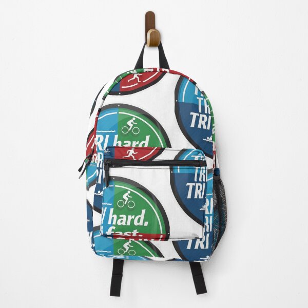 Item preview, TRI Hard, TRI Fast, TRI Again - Motivational Triathlon Design designed and sold by Triathlongram.