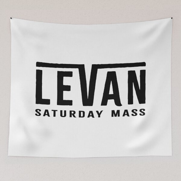 Item preview, LEVAN. SATURDAY MASS. BLACK. designed and sold by 5hertz.