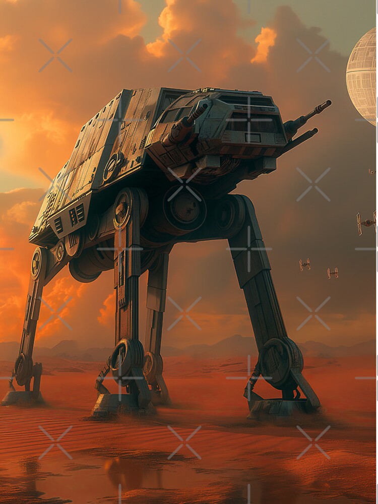 Imagen 4 de 4, Funda de iPhone con la obra Arte de fan de Star Wars del caminante AT-AT, diseñada y vendida por SavinMercantile.