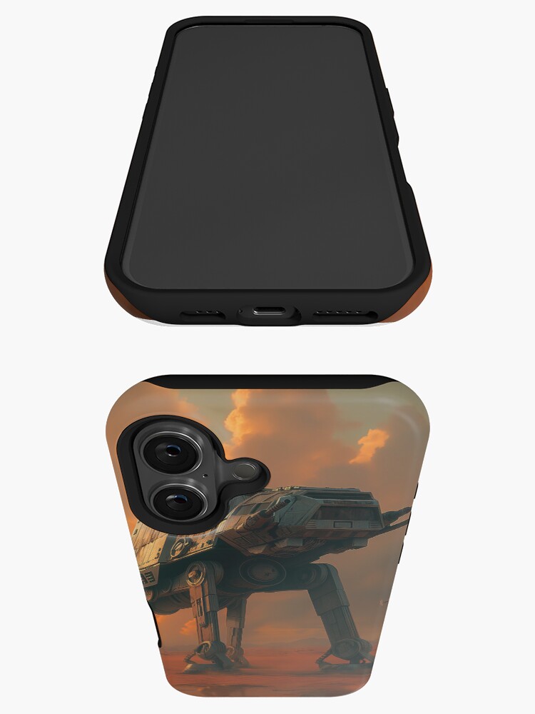 Imagen 3 de 4, Funda de iPhone con la obra Arte de fan de Star Wars del caminante AT-AT, diseñada y vendida por SavinMercantile.