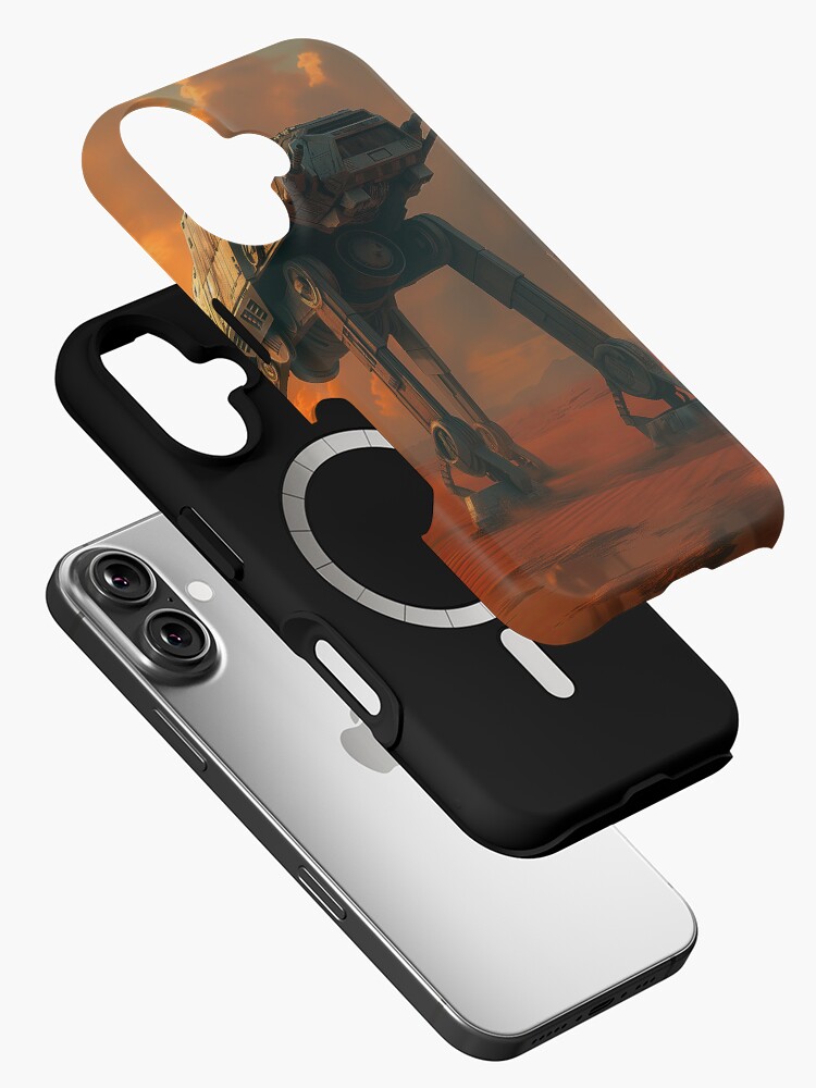 Imagen 2 de 4, Funda de iPhone con la obra Arte de fan de Star Wars del caminante AT-AT, diseñada y vendida por SavinMercantile.