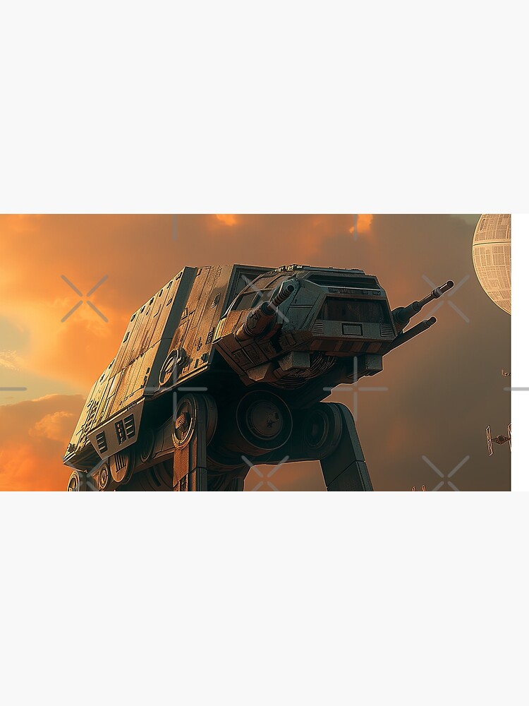 Imagen 5 de 5, Alfombrilla de ratón con la obra Arte de fan de Star Wars del caminante AT-AT, diseñada y vendida por SavinMercantile.