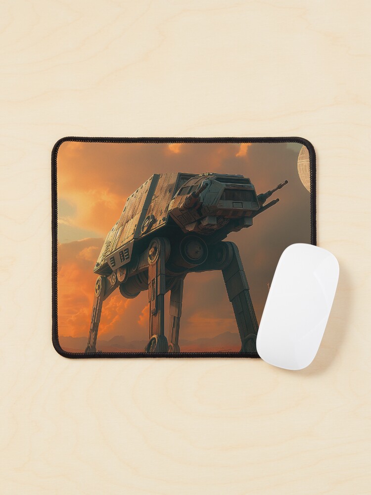 Imagen 1 de 5, Alfombrilla de ratón con la obra Arte de fan de Star Wars del caminante AT-AT, diseñada y vendida por SavinMercantile.