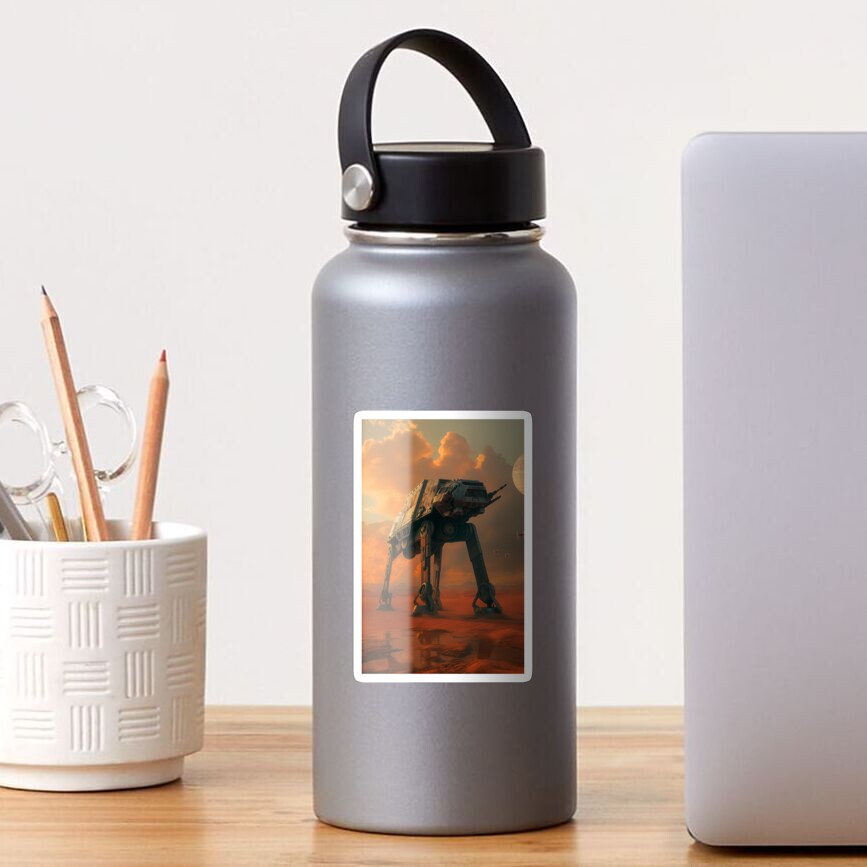 Vista previa del artículo con la obra «Pegatina brillante», diseñado y vendido por SavinMercantile.