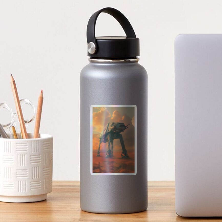 Vista previa del artículo con la obra «Pegatina holográfica», diseñado y vendido por SavinMercantile.