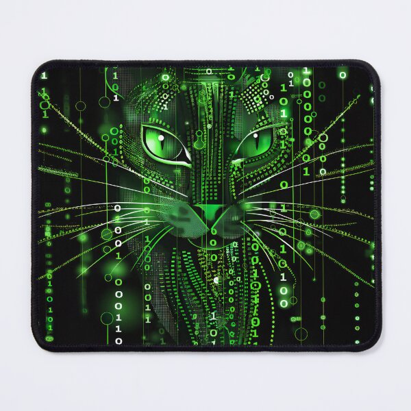 Item preview, Decode Your Style: Embrace the Matrix Cat Vibes - matrix tech cat designed and sold by ljgift.