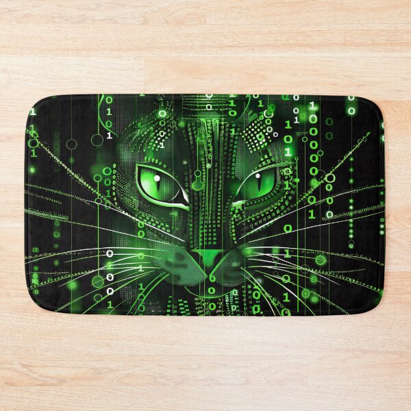 Item preview, Decode Your Style: Embrace the Matrix Cat Vibes - matrix tech cat designed and sold by ljgift.