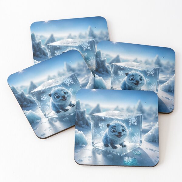 Item preview, Frozen Creature Trapped in Glass Cube designed and sold by koreatvtea.