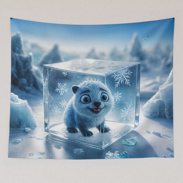 Item preview, Frozen Creature Trapped in Glass Cube designed and sold by koreatvtea.