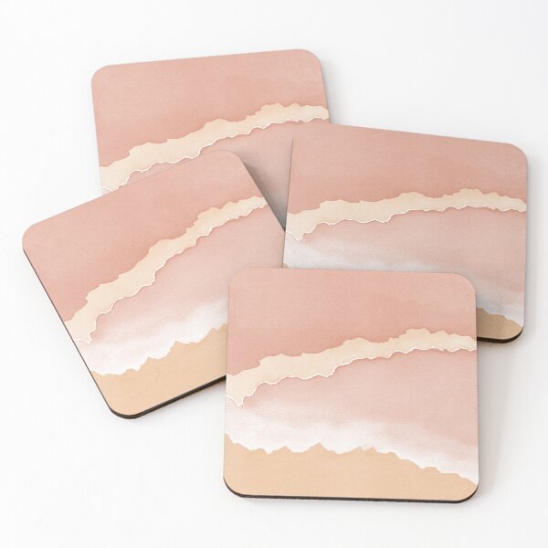 Item preview, Desert Sunset Abstract Watercolor Painting - Melon + Coral designed and sold by Irene Estelle.