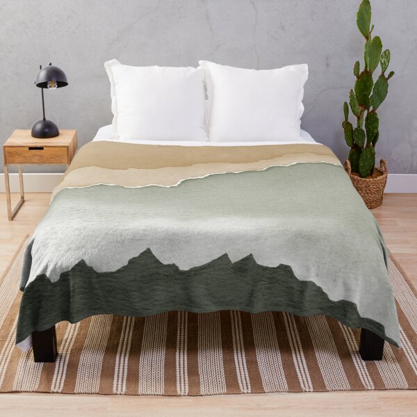 Item preview, Desert Sunset Abstract Watercolor Painting - Pine, Sage, Fawn designed and sold by Irene Estelle.