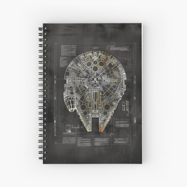 Item preview, Dessin de vaisseau spatial Millennium Falcon Star Wars designed and sold by SavinMercantile.