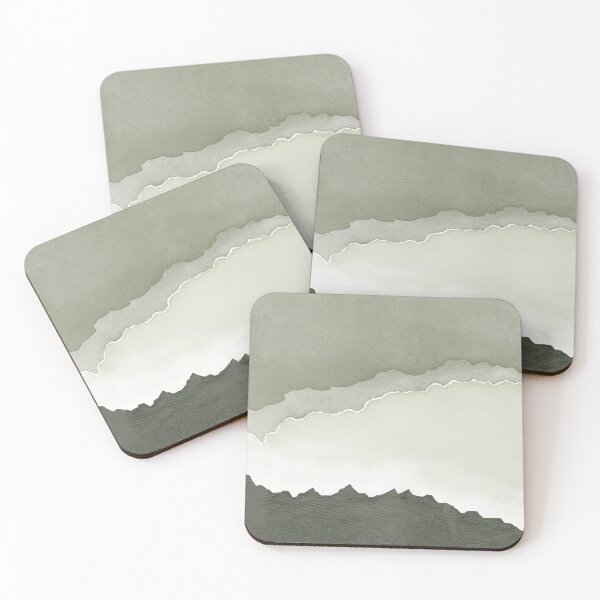 Item preview, Desert Sunset Abstract Watercolor Painting - Pine, Tea, Sage designed and sold by Irene Estelle.