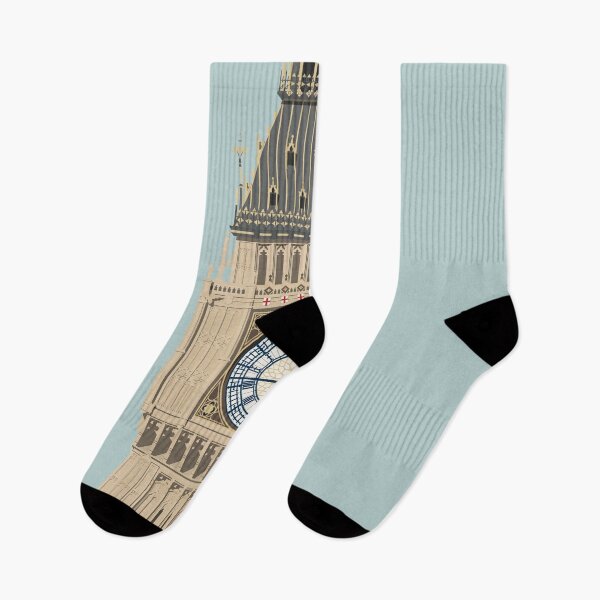 Item preview, London Travel Illustration Big Ben designed and sold by archetype prints.