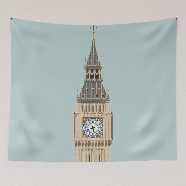Item preview, London Travel Illustration Big Ben designed and sold by archetype prints.