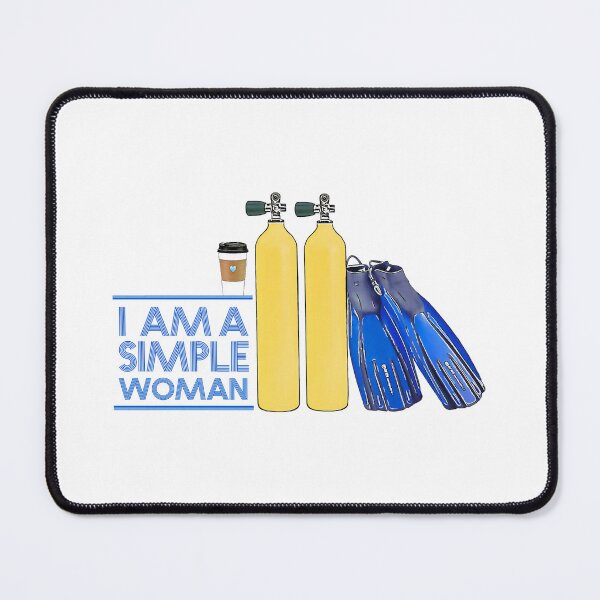 Item preview, I’m a simple woman, coffee and scuba diving, all profit supports ocean conservation  designed and sold by seekingclarity.