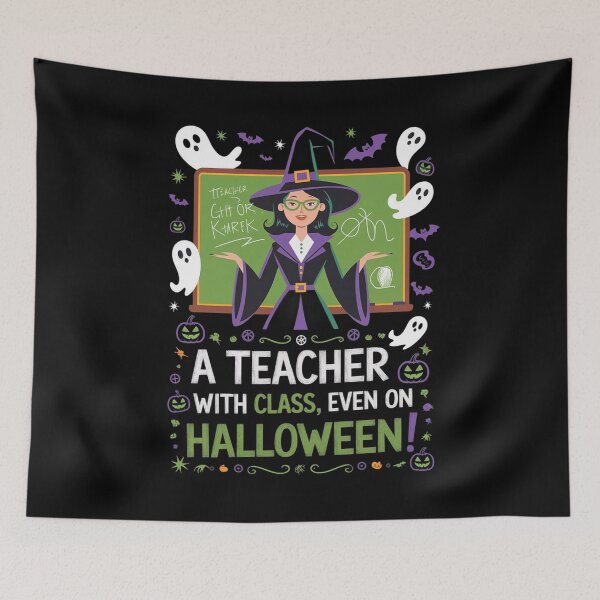 Item preview, Teacher with class, even on Haloween designed and sold by Krystian9809.