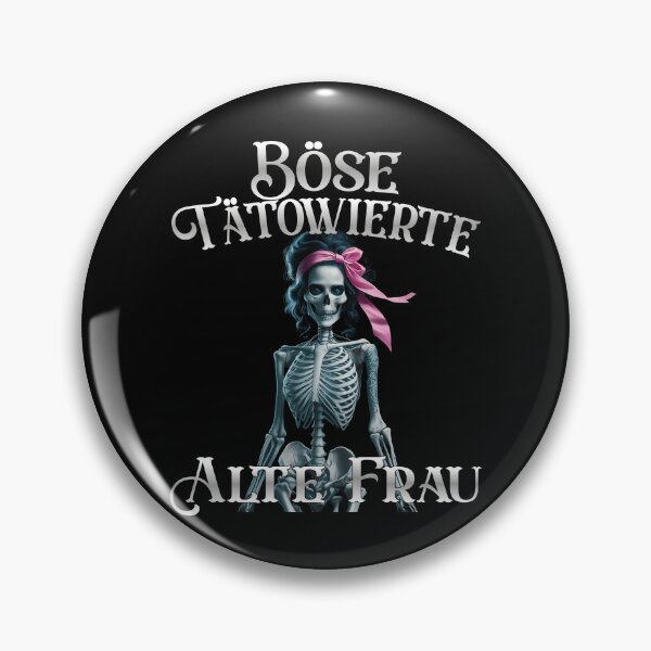 Item preview,  Böse Tatowierte Alte Frau , Messy Bun Skull  designed and sold by Smix Pixels.
