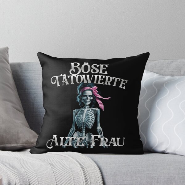 Item preview,  Böse Tatowierte Alte Frau , Messy Bun Skull  designed and sold by Smix Pixels.