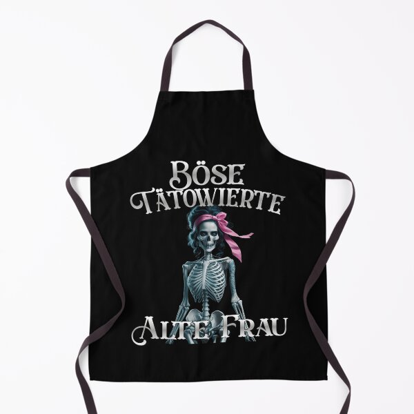 Item preview,  Böse Tatowierte Alte Frau , Messy Bun Skull  designed and sold by Smix Pixels.