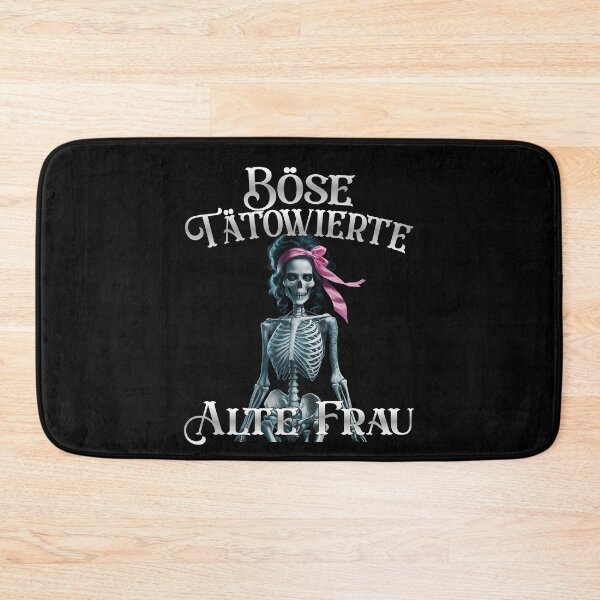 Item preview,  Böse Tatowierte Alte Frau , Messy Bun Skull  designed and sold by Smix Pixels.