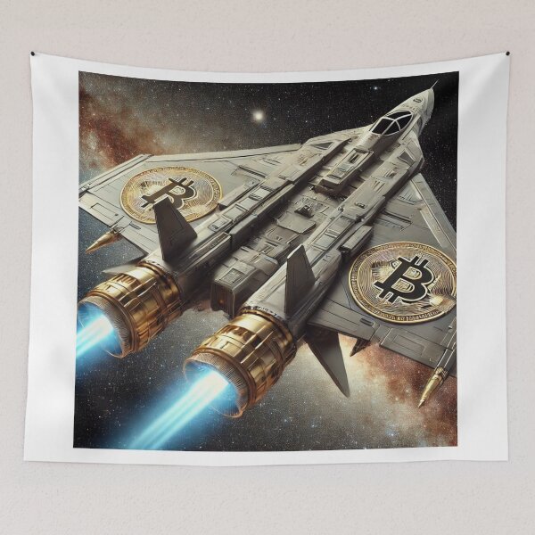 Item preview, Bitcoin to the Stars! designed and sold by DreamsofPeace.
