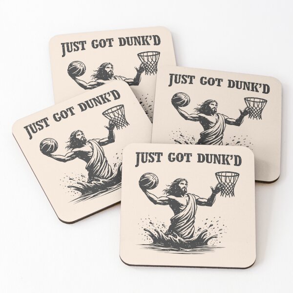 Item preview, Just Got Dunked Baptism Funny Jesus Playing Basketball designed and sold by stylesip.