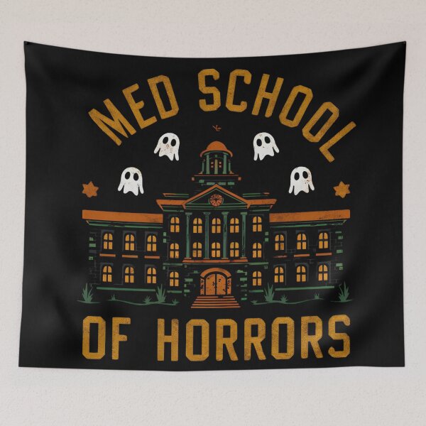 Item preview, Med school of horror, funny med school and Halloween designed and sold by NoetherSym.