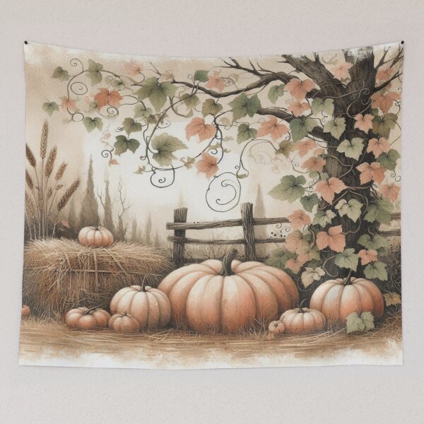 Item preview, Autumn Harvest Pumpkin Patch designed and sold by Visionary Vibez.
