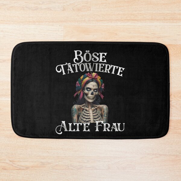 Item preview,  Böse Tatowierte Alte Frau , Messy Bun Skull  designed and sold by Smix Pixels.
